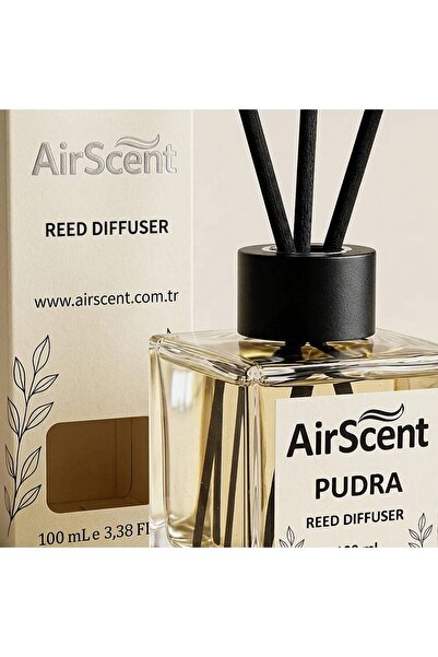 Airscent Çubuklu Oda Kokusu – Pudra (Powder Floral Essence) 100 ML - Kare