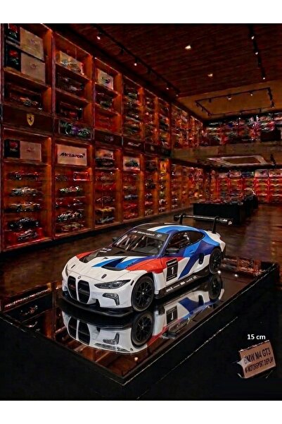 OYUNCAKSAHİLİ BMW M4 GT3 Yarış Araba Koleksiyon 15cm Model Metal 1:32 ölçek M...
