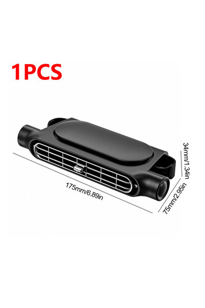 choice2 1PCS Black 2-1pc Portable Car Seat Fan 3 Speeds Adjustable Car Seat H...