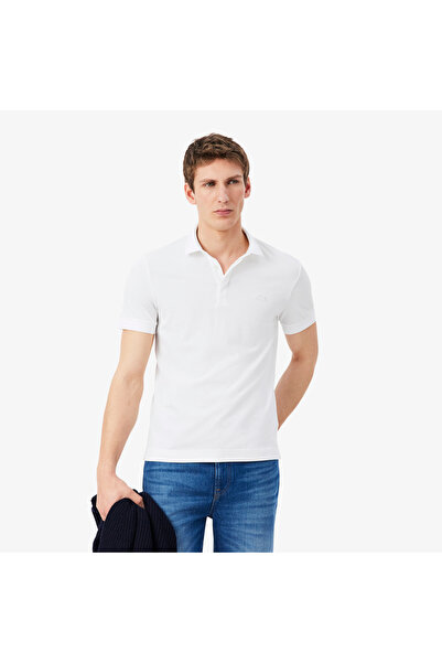 Lacoste Erkek Beyaz Regular Fit Paris Polo