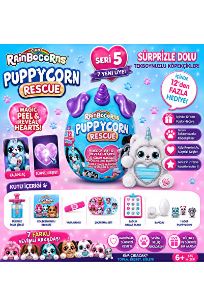 Zuru Rainbocorns Puppycorn Sürpriz Paket Rar14000-Mor Boynuz
