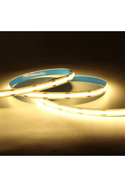 Choice1 شريط إضاءة LED ذكي بتقنية COB يعمل عبر USB بطول 5 متر، أبيض دافئ 5 فو...