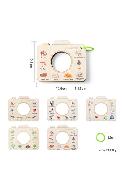 Choice Wooden Book Montessori Wood Book Toys Educational Toys Outdoor Animals...
