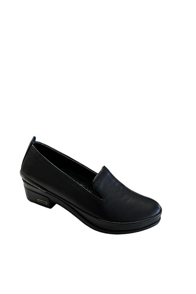 Castle Black 24553 Women's Genuine Leather Casual Shoes Black
