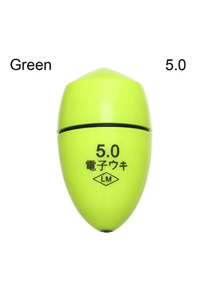 Choice عوامة صيد الصخور الإلكترونية العائمة Green 5.0 مع ضوء ليلي عوامة صيد ا...