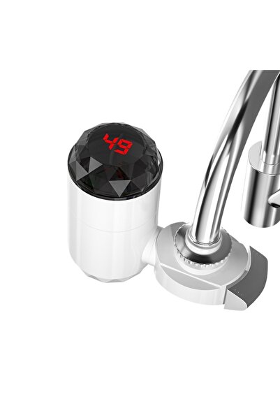 Choice EU White Kitchen Electric Water Heater Tap Instant Hot Water Faucet He...