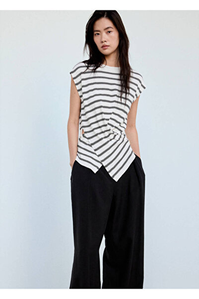 MANGO Woman İnce örgü drape kazak