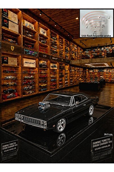 OYUNCAKSAHİLİ Dodge Challenger MP3 Usb Flash Okuyucu Hoparlör 26.5 cm Fast An...