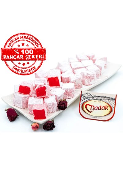 Dadak Lokum ve Kuruyemiş Rose Flavored Turkish Delight 1 kg