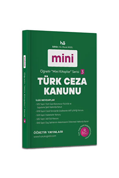 hukuk öğretir Türk Ceza Kanunu Mart 2026 Tck - Cep Kitabı - Hukuk Kitabı