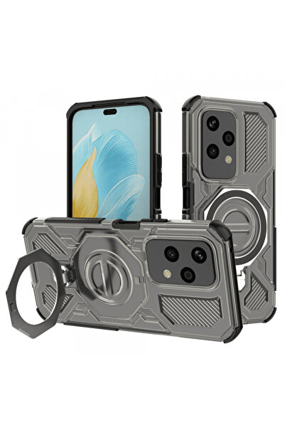 HONOR Husa pentru 200 Lite, Techsuit, Carbon Shield Pro, Neagra Deschis