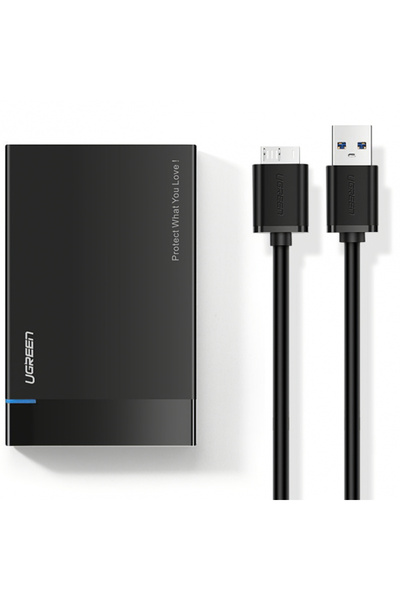 Ugreen Rack US221 pentru HDD / SSD SATA 2.5inch, USB 3.2, Negru