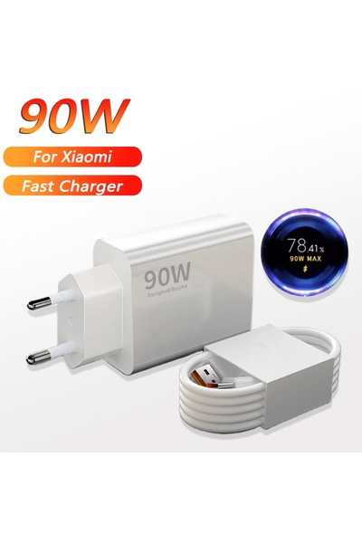 Choice EU and 1M Cable 90W 6A Turbo Fast Wall Charger for 11 12 Lite 13T 14 U...