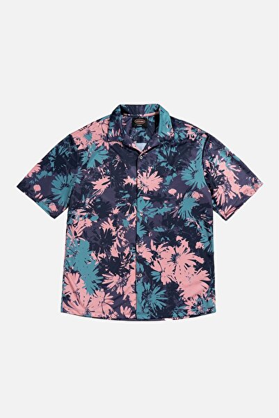 UKHWD SUPPLY Floral Camouflage Drytech Oversize Men's Shirt Uk1187Ks