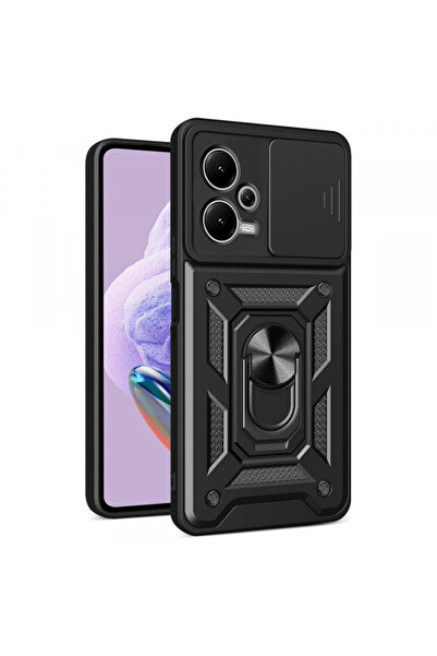 Xiaomi Husa pentru Redmi Note 12 Pro+, Techsuit, CamShield, Neagra