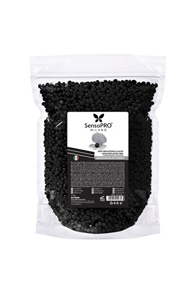 SensoPRO Milano Granule de ceară epilatoare elastică cu perle negre brazilien...