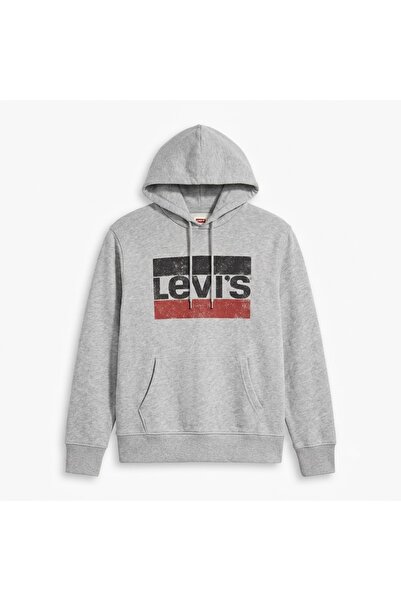Levi's هودي رياضي من القطن برسومات جرافيكية