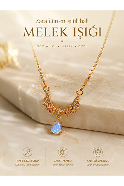 TrendimAksesuar Butterfly Yellow Color Steel Necklace
