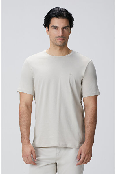 Network Bej Basic T-shirt