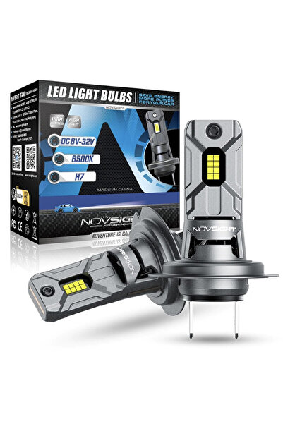 NOVSIGHT Σετ 2τμχ Φώτα Πορείας LED 60W 6500K 16000lumen H7 A500-N64-H7