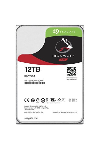 Seagate Hard Disk IronWolf 12TB SATA-III 7200RPM 256MB