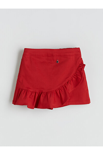 LC Waikiki Two Mt Shop Quality Lcw Kids Red Elastic Waist Girls' Shorts Skirt