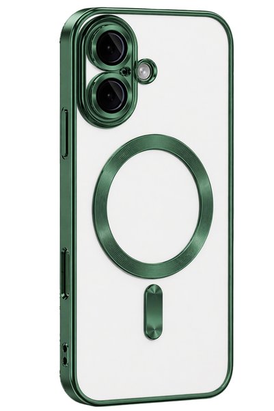 New Face غطاء NHRHLS لهاتف iPhone 16 من Kross Magneticsafe - (154954) أخضر داكن