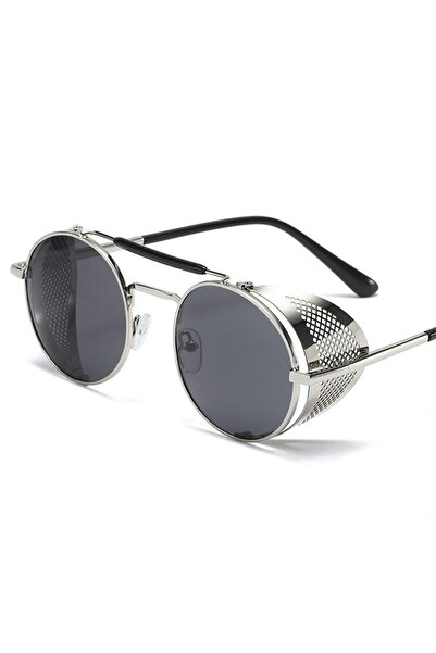 Choice نظارة شمسية دائرية معدنية مقاومة للرياح من طراز C1 2023 بتصميم Steampunk