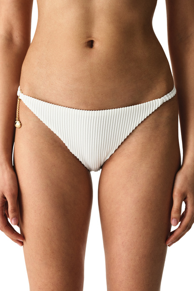Penti White Kea Side Mid-Waist Bikini Bottom