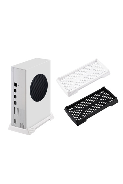 Choice حامل عمودي أبيض لجهاز Xbox Series S مع فتحات تبريد مدمجة وحامل وحدة تح...