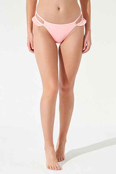 Penti Açık Pembe Miami Frill Side Bikini Altı