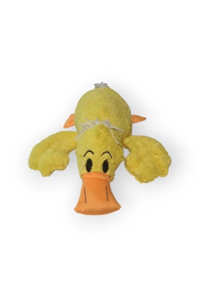 KIZILKAYA Cute Plush Laying Duck Toy-Yellow 45 cm