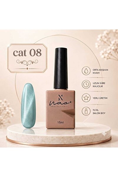 Aka 15 ML Kedi Gözü kalıcı oje Cat Eyes Seri renkli