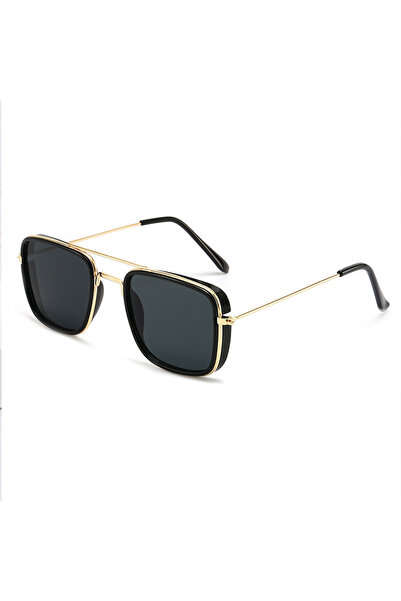 Choice black Fashion Sunglasses European and American Metal Small Square Fram...