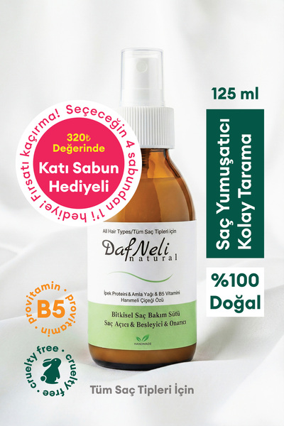Dafneli Natural Saç Bakım Sütü, doğal içerikli, saç açıcı&yumuşatıcı