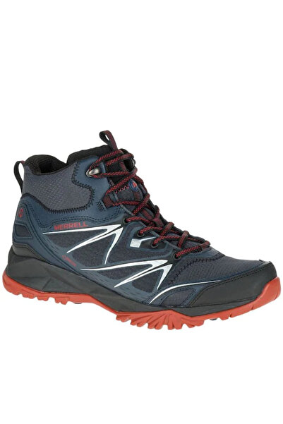 Merrell Merrel J35719 Capra Bolt Mid Gore-Tex Men's Outdoor Boots Black Orange