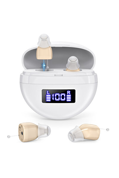 Choice1 Brown Portable rechargeable hearing amplifiers Headphones for adults ...