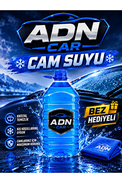 Genel Markalar Cam Suyu 5 Lt Antifriz İçerikli 4 Mevsim BEZ HEDİYELİ