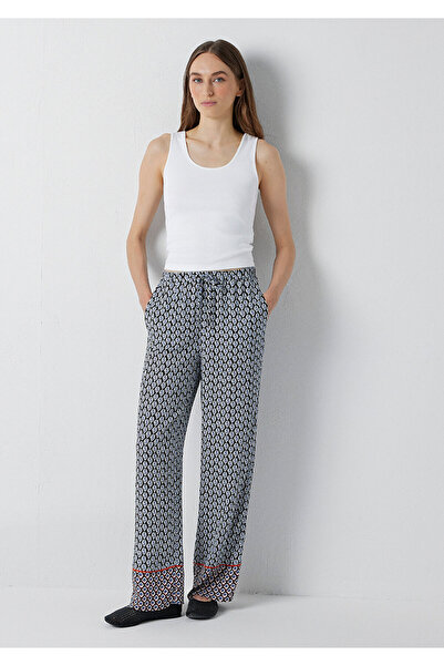 Mavi Printed Navy Blue Trousers 1011245-91667