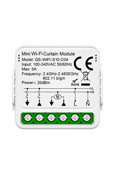 Choice QS-WIFI-S10-C04 Tuya WiFi Smart Curtain Switch Roller Blinds Shutter M...