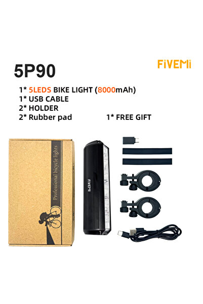 choice2 5P90 Headlight Only Fivemi 5LEDS Bicycle Front Light 8000mAh Outdoor ...