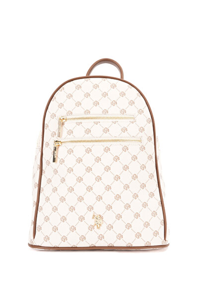 U.S. Polo Assn. حقيبة ظهر نسائية باللون البيج US26565