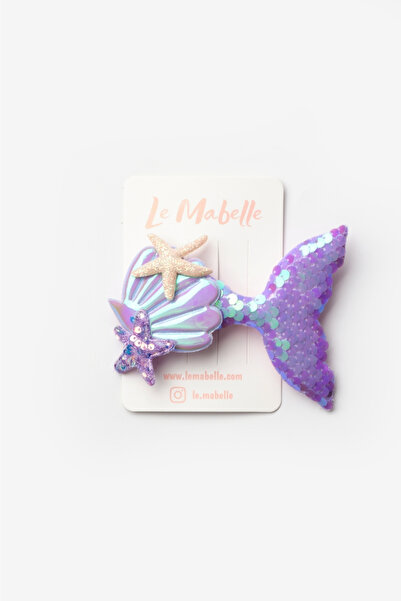 Le Mabelle Lila  Pullu Deniz Kızı Kız Çocuk Klips Toka