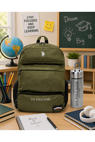 U.S. Polo Assn. يو اس بولو. أسن. مجموعة حقائب مدرسية للجنسين PLSET2404820