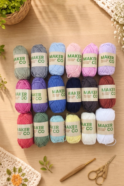Liva Craft Makerco Knitting Yarn Set 18 Pieces