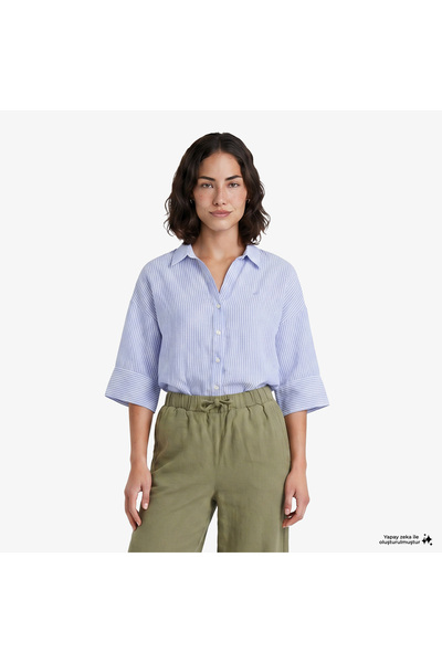 Nautica Kadın Yeşil Regular Fit Pantolon