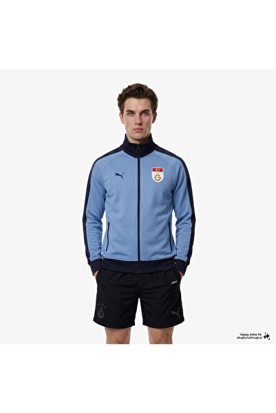 Puma بلوزة رياضية زرقاء للرجال من Galatasaray S.K Retro
