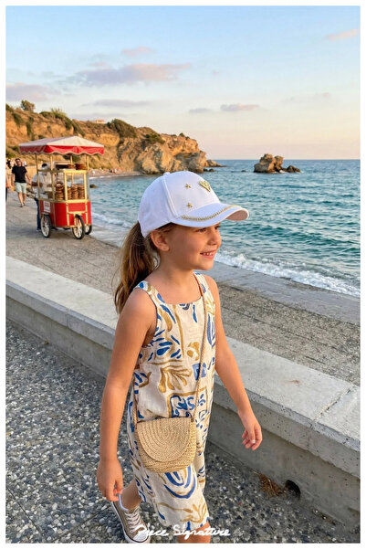 PIECE SIGNATURE 100% Cotton % Cotton Hat with Stones for Young Girls (9-15 Ye...