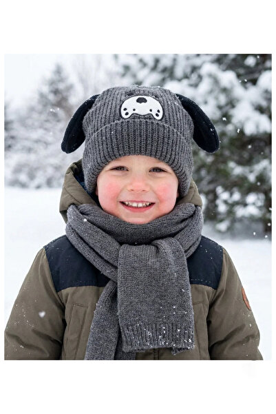 PIECE SIGNATURE For Children Aged 4-8, Set of 2 Scarf and Beanie