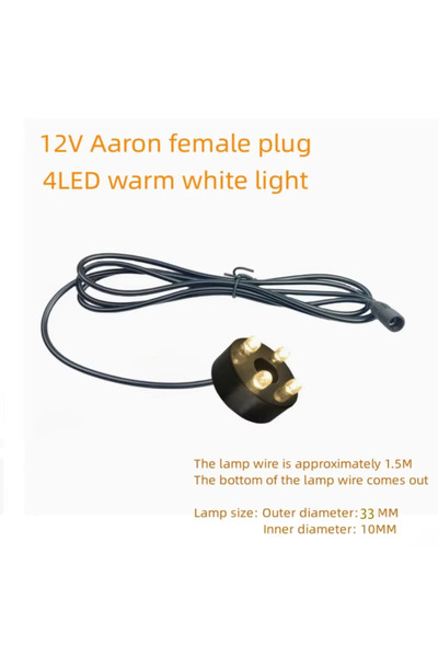 Choice1 Warm female pin 12V Waterproof Underwater Replacement 4 LED Ring Pump...